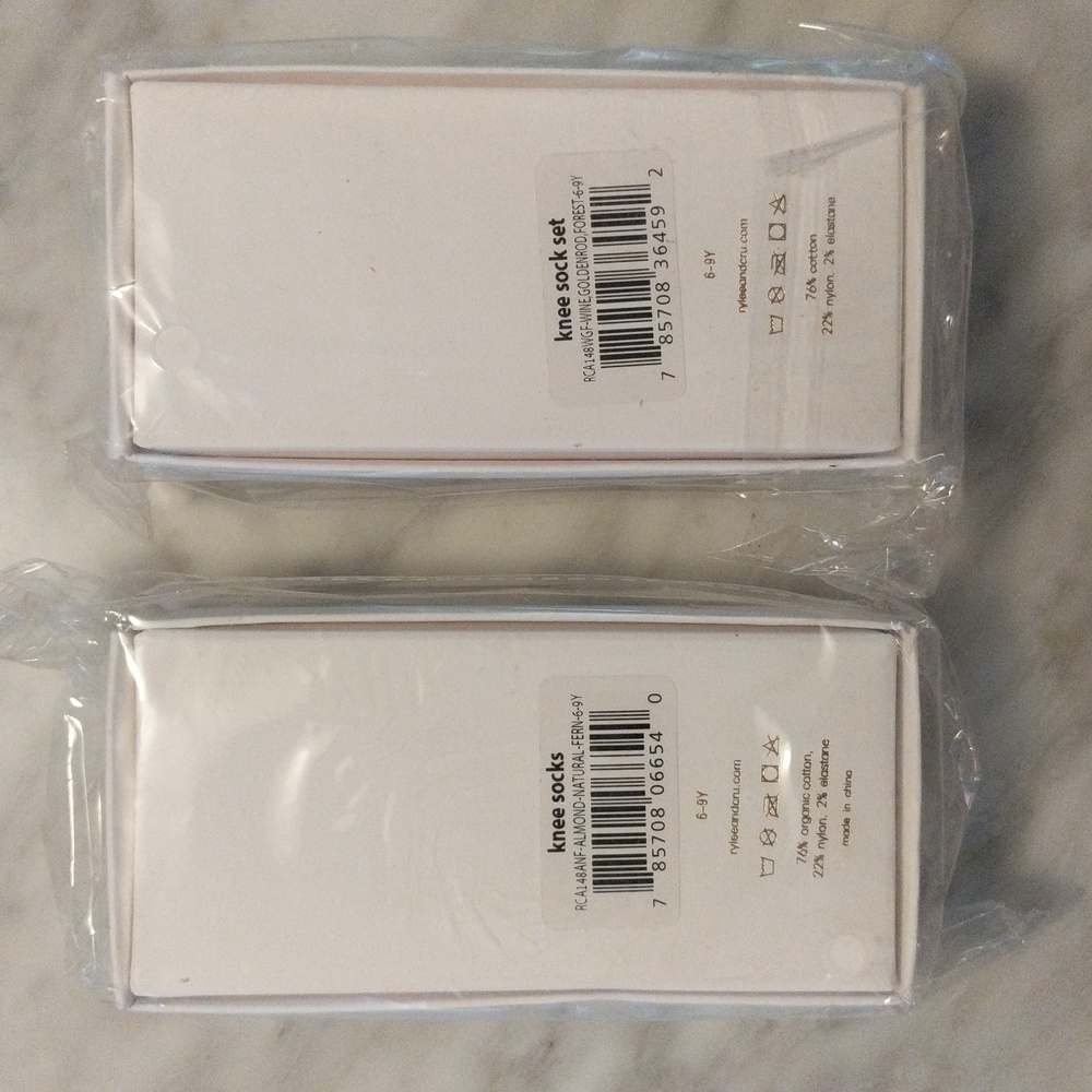 NWT Rylee and Cru Solid Ribbed Knee Sock Sets - Picture 7 of 10